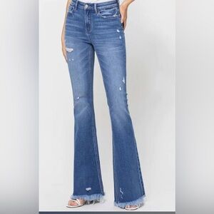 Vervet stretch high rise flare